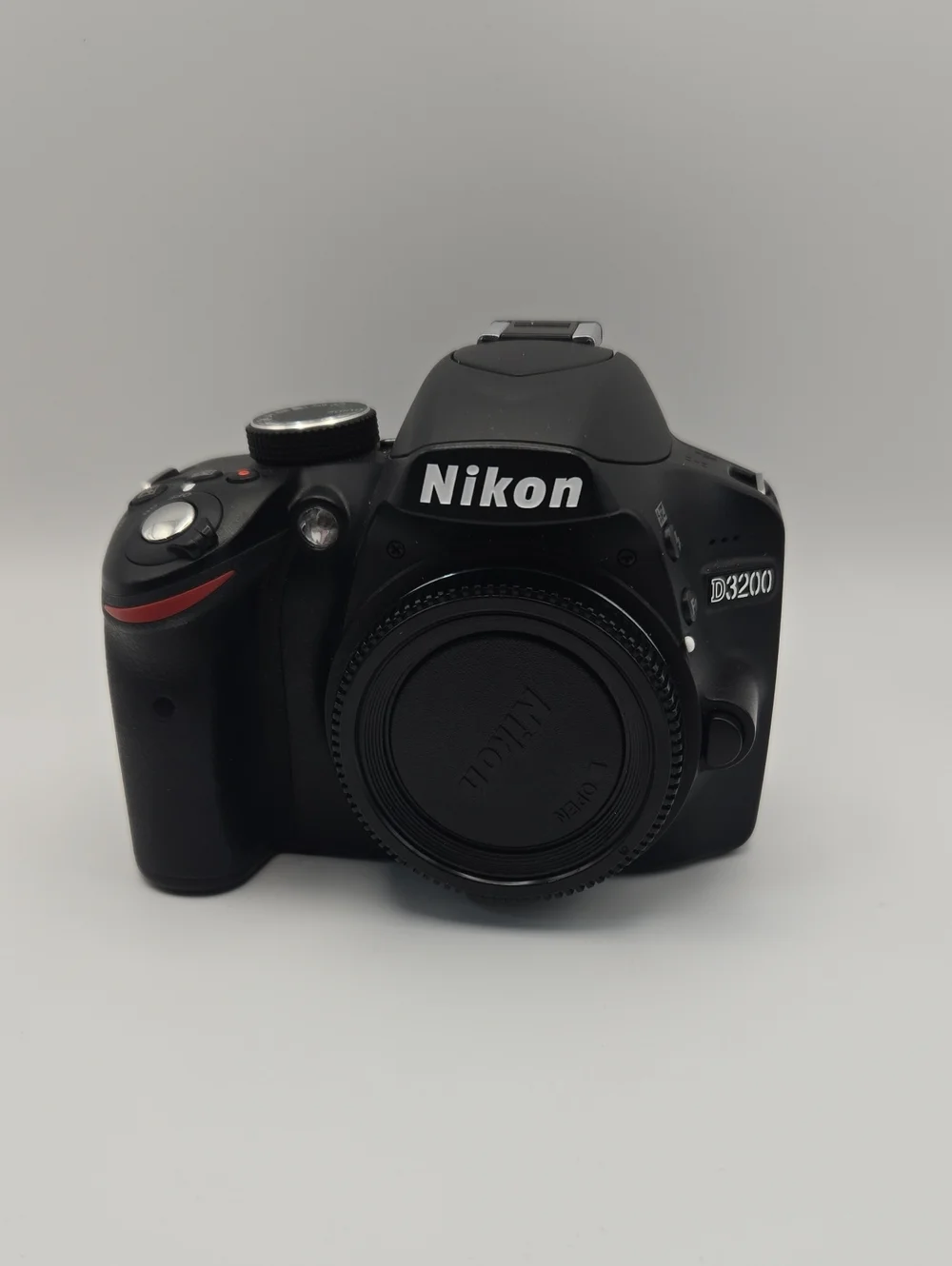 Black Nikon D3200 DSLR Camera Body with 18-55mm and 55-200mm Nikkor Lenses